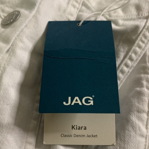 JAG Kiara Classic Denim Jacket Size XS In White - Picture 5 of 12